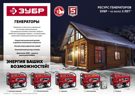 ЗУБР № 2 для генераторов мощностью свыше 4000 Вт, набор колес + рукоятка (НКР-2) купить в Надыме