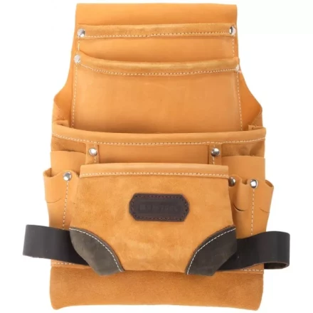 Сумка KRAFTOOL поясная для инструментов, натуральная кожа, 10 карманов 1-38531 купить в Надыме