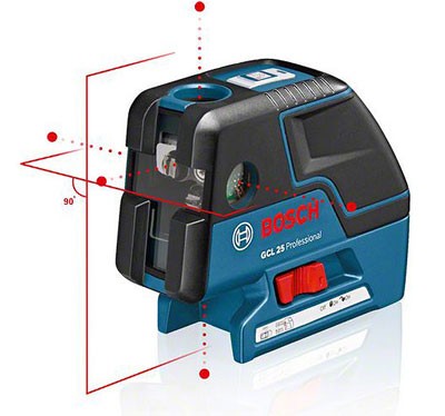 Нивелир лазерный BOSCH GCL 25 Prof +BS 150 проекция купить в Надыме