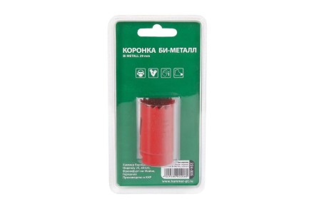 Коронка биметаллическая HAMMER Ф29х38мм 5/8&quot; BiMETALL (224-005) купить в Надыме