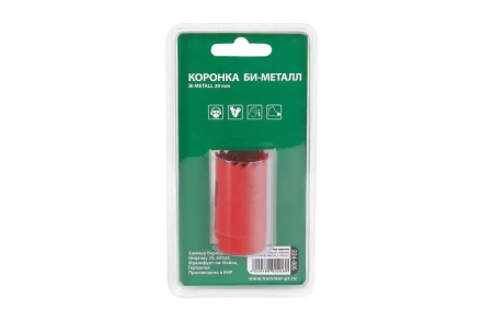 Коронка биметаллическая HAMMER Ф29х38мм 5/8" BiMETALL (224-005) купить в Надыме