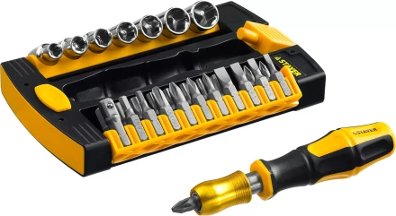 Набор STAYER "MASTER" HERCULES: Отвертки, Cr-V, эргономичная двухкомпонентная рукоятка, 30предм, в боксе 25055-H30 купить в Надыме