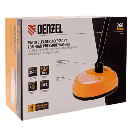 Очиститель поверхностей Denzel 58306, насадка для моечных машин высокого давления купить в Надыме