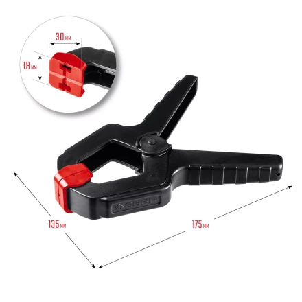 ЗУБР МЗ-100, 100 х 75 мм, пружинный зажим (32247-10) купить в Надыме