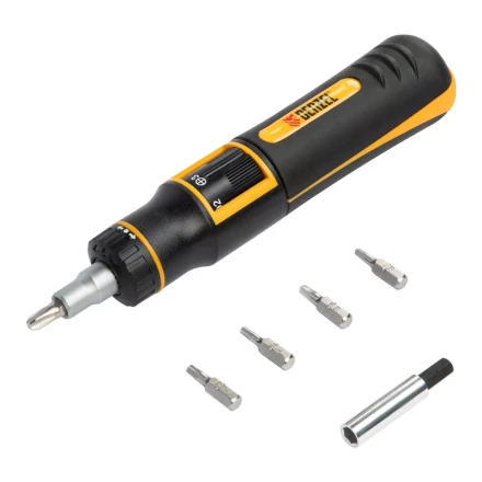 Отвертка реверсивная с револьверным механизмом Denzel 7711601, 11 шт, сталь S2 купить в Надыме