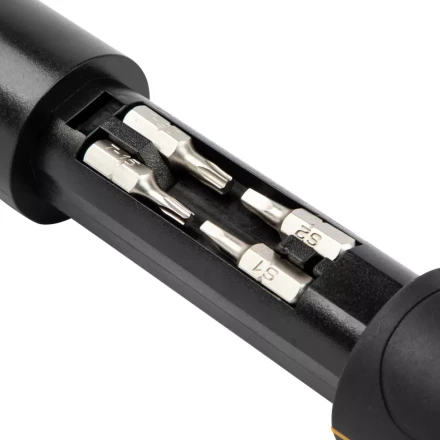 Отвертка реверсивная с револьверным механизмом Denzel 7711601, 11 шт, сталь S2 купить в Надыме