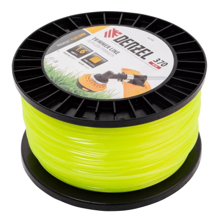Леска для триммера квадрат 1,6мм х 370м, на DIN катушке FLEX CORD// Denzel 96290 купить в Надыме