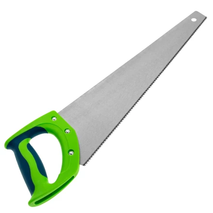 Ножовка по дереву Сибртех "Зубец", 400 мм, 11 TPI, зуб 2D, калёный зуб, 2-х компонентная рукоятка, 23824 купить в Надыме
