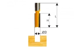Фреза пазовая прямая ф16х20мм хв. 8мм Энкор 46016