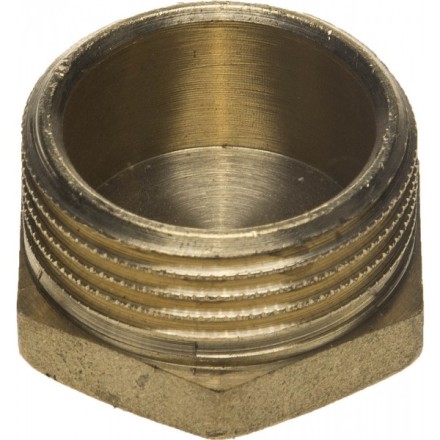 Заглушка GENERAL FITTINGS латунь, 6-ти гранная головка, наружная резьба, 1&quot; 51098-S-1 купить в Надыме