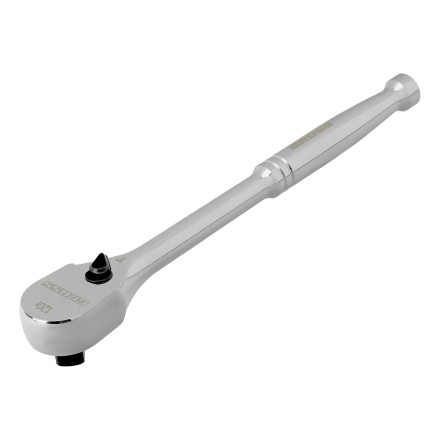 Ключ-трещотка 1/2&quot; Gross 14052, CrV, 120 зубьев, цельнометаллический, хром купить в Надыме