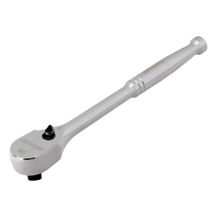 Ключ-трещотка 1/2" Gross 14052, CrV, 120 зубьев, цельнометаллический, хром купить в Надыме