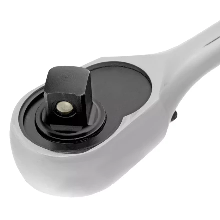 Ключ-трещотка 1/2" Gross 14052, CrV, 120 зубьев, цельнометаллический, хром купить в Надыме