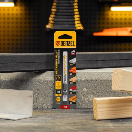 Сверло универсальное, Multi cut, 4 мм Denzel 706005 купить в Надыме