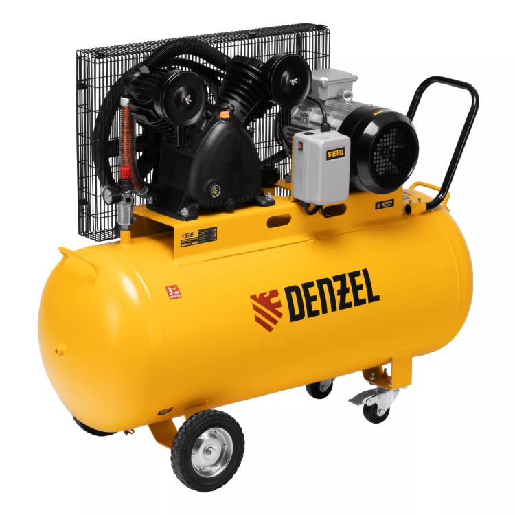 Компрессор воздушный рем. привод Denzel BCV 5500-T/200, 5,5 кВт, 200 литров, 850 л/мин купить в Надыме