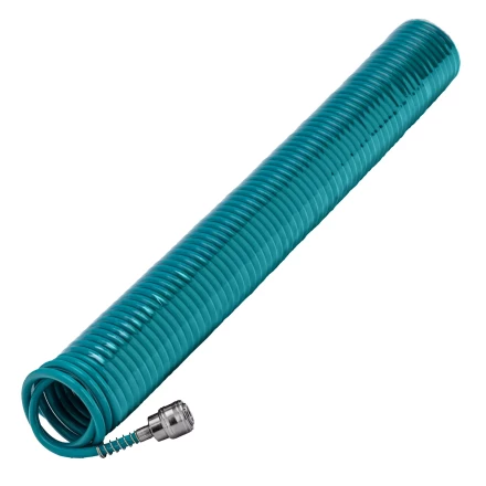 Полиуретановый спиральный шланг профессиональный BASF 15 м с быстросъемными соединением Stels 57009 купить в Надыме