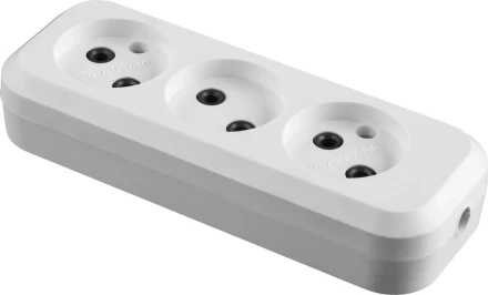 Колодка СИБИН для удлинителя, 3 гнезда, макс мощность 1300Вт 55108-3 купить в Надыме