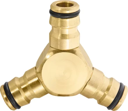 Тройник для разветвления или соединения штуцерный латунный PALISAD 66568 купить в Надыме