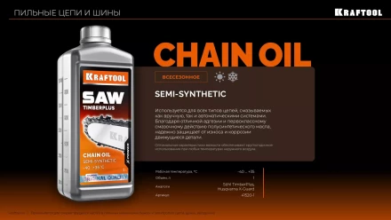 TimberPlus цепное полусинтетическое масло для бензо и электропил 41520-1 купить в Надыме