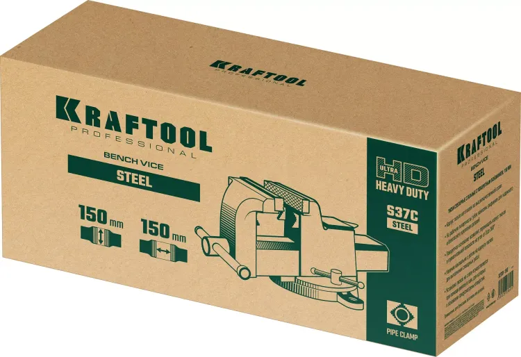 Тиски KRAFTOOL STEEL стальные 32701-150 купить в Надыме