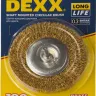 DEXX. Щетка дисковая для дрели, витая стальная латунированная проволока 0,3мм, 100мм 35110-100 купить в Надыме
