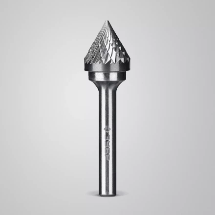 Зубр Твердосплавная борфреза J - зенкер с вершиной 60°, 16 х 14 мм (28808-16-14) купить в Надыме