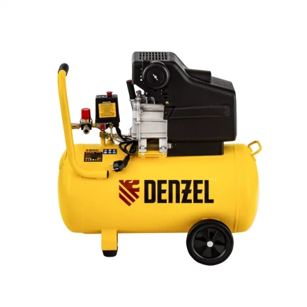 Компрессор воздушный прямой привод DC1700/50, 1.7 кВт, 50 литров, 260 л/мин Denzel 58164 купить в Надыме