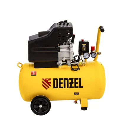 Компрессор воздушный прямой привод DC1700/50, 1.7 кВт, 50 литров, 260 л/мин Denzel 58164 купить в Надыме
