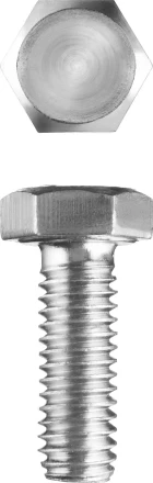 Болт ЗУБР "МАСТЕР" с шестигранной головкой, ГОСТ 7798-70, класс прочности 5.8, оцинкованный, M5x14мм, 5кг 303080-05-014 купить в Надыме