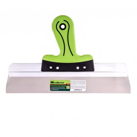 Шпатель фасадный нержавеющая сталь 350 мм двухкомпонентная ручка  Сибртех 85584 купить в Надыме