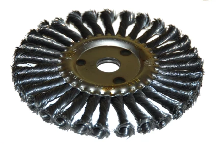 Щетка для УШМ Ф222/115 мм дисковая сталь витая 51583 купить в Надыме