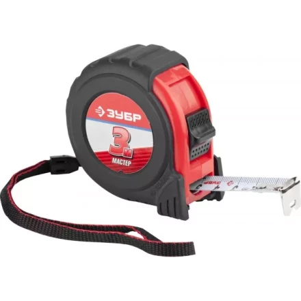 Рулетка ЗУБР "МАСТЕР", обрезиненный корпус, 3мх19мм 34055-03-19_z01 купить в Надыме