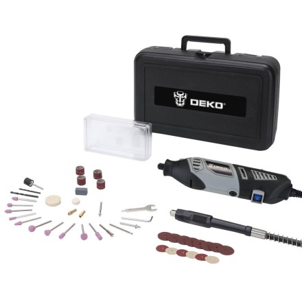 Гравер электрический цифровой DKRT350E-LCD 43 tools + case DEKO, 063-1413 купить в Надыме