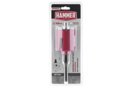 Коронка алмазная HAMMER Ф 68мм (242-503) купить в Надыме