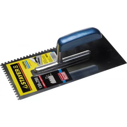 Гладилка STAYER "PROFI" нержавеющая с деревянной ручкой, зубчатая, 8х8мм 0802-08 купить в Надыме