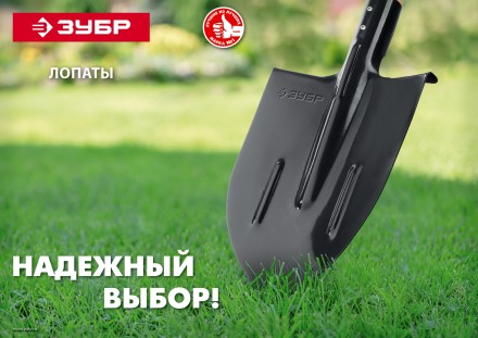 ЗУБР Мастер, 360 х 230 мм, полотно 1.6 мм, закалено, с рёбрами жёсткости, без черенка, тип ЛСП, совковая лопата (39428) купить в Надыме
