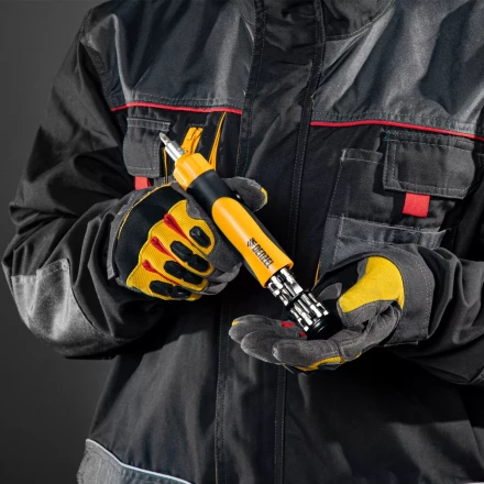 Отвертка реверсивная Denzel 7711611, механизм SmartPush 12 шт, S2 купить в Надыме