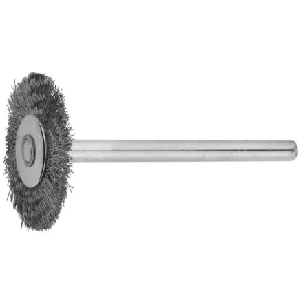 Щетка ЗУБР радиальная, нержавеющая сталь, на шпильке, d 20x 3,2мм, L 42мм, 1шт 35931 купить в Надыме