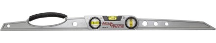 Уровень ЗУБР &quot;ACURATE 2&quot; литой алюминиевый, фрезерованный, эргономичная рукоятка, 3 ампулы, 80 см 34592-080 купить в Надыме