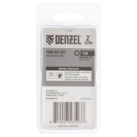Бита T20x50, 5 шт. Denzel 7711320 купить в Надыме