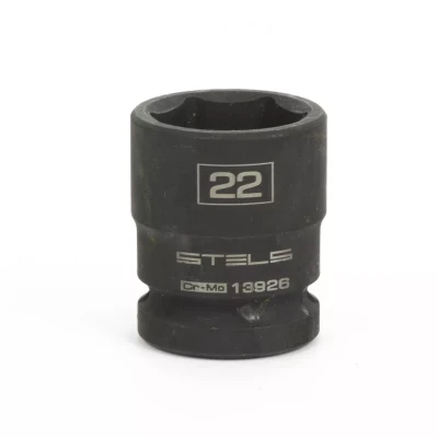 Головка ударная шестигранная 22 мм 1/2" CrMo  Stels 13926