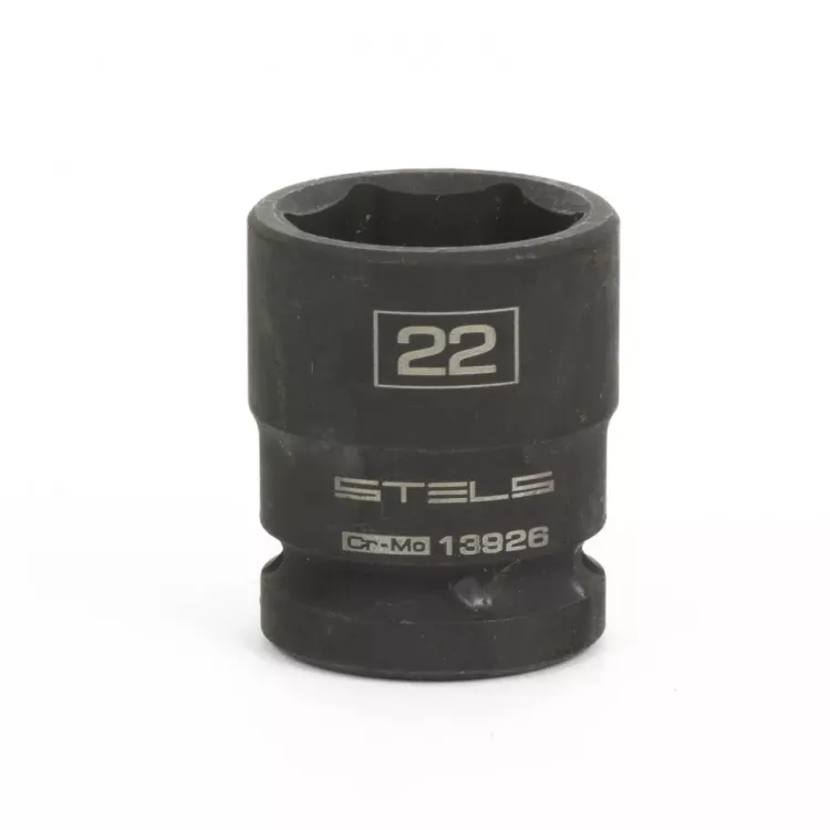 Головка ударная шестигранная 22 мм 1/2" CrMo  Stels 13926 купить в Надыме