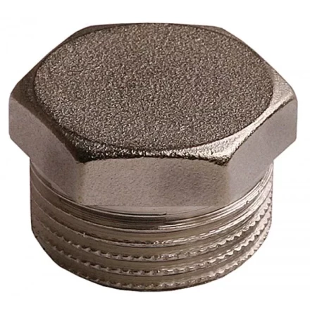 Заглушка GENERAL FITTINGS никелированная латунь, 6-ти гранная головка, наружная резьба, 1" 51097-S-1 купить в Надыме