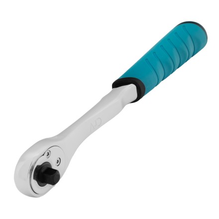 Ключ-трещотка 1/4&quot; Gross 14053, CrV, 90 зубьев, усиленный, хром купить в Надыме