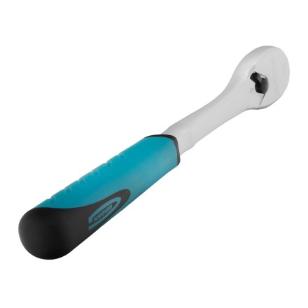 Ключ-трещотка 1/4&quot; Gross 14053, CrV, 90 зубьев, усиленный, хром купить в Надыме