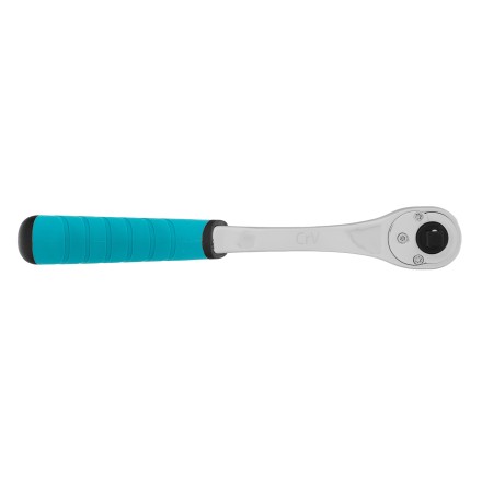 Ключ-трещотка 1/4&quot; Gross 14053, CrV, 90 зубьев, усиленный, хром купить в Надыме
