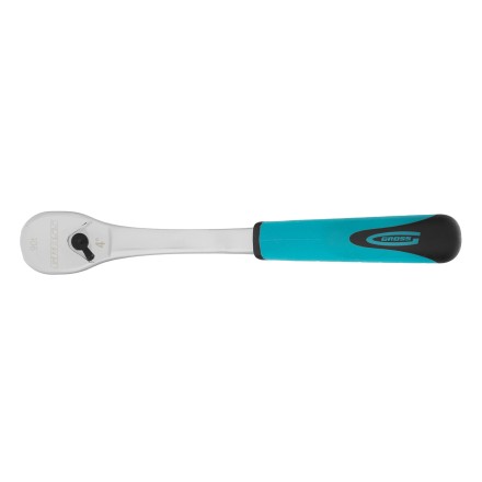 Ключ-трещотка 1/4&quot; Gross 14053, CrV, 90 зубьев, усиленный, хром купить в Надыме