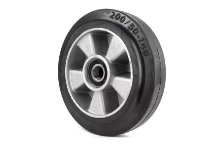Колесо резиновое 200х50 мм с подшипником для тележек гидравлических BF/WB/RHP/BFS 1000916 купить в Надыме