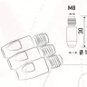 Наконечник к гор. п/а M8, d.1,0 мм L30 (тело 10) Cu-Cr-Zr Aurora купить в Надыме