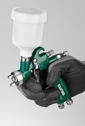 Краскопульт пневматический KRAFTOOL AirKraft Mini, HVLP, c верхним бачком, 1,0мм 06565-1.0 купить в Надыме